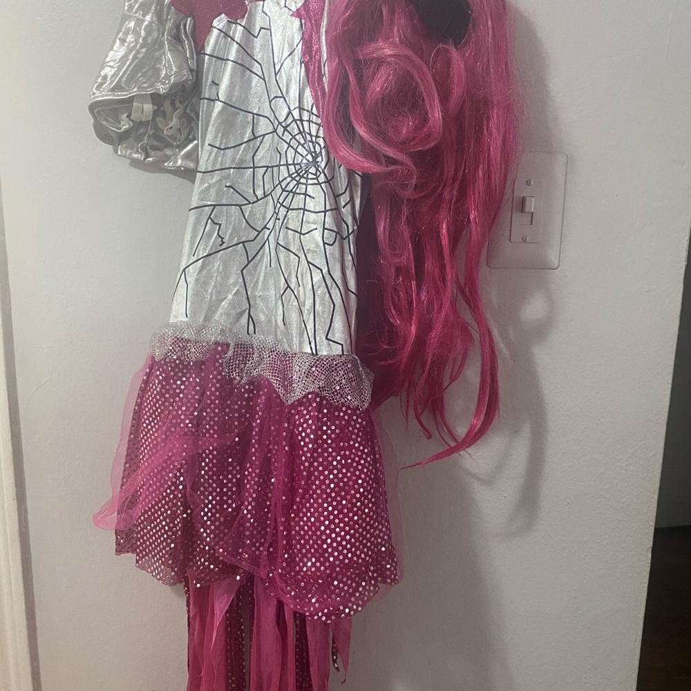 Spirit Pink and Silver Webbed Kids Costume